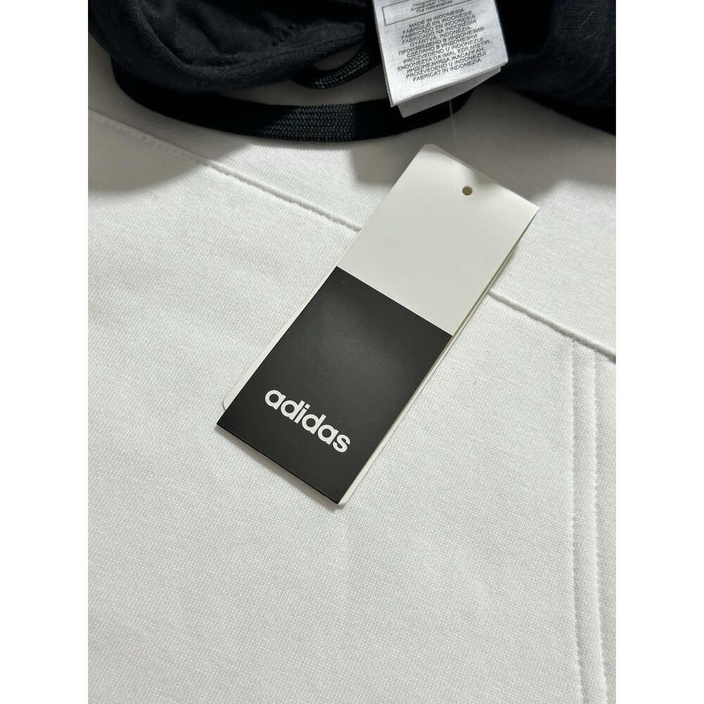 Adidas Big Spellout Colorblock Black & White Pullover Hoodie Sweatshirt 2XL NWT - Picture 10 of 10